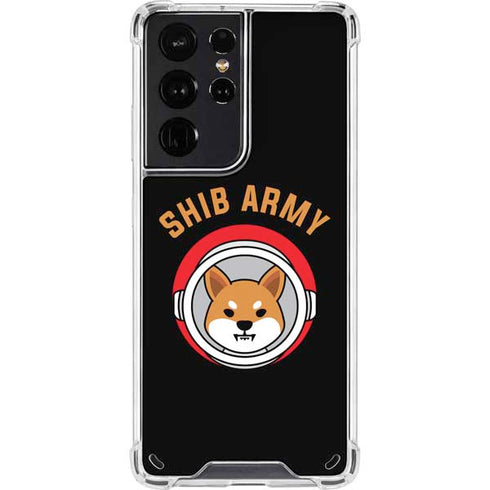 Shib Army Crypto Galaxy S21 Ultra 5G Clear Case