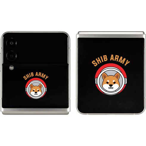 Shib Army Crypto Galaxy Z Flip3 5G Skin