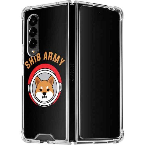 Shib Army Crypto Galaxy Z Fold4 5G Clear Case