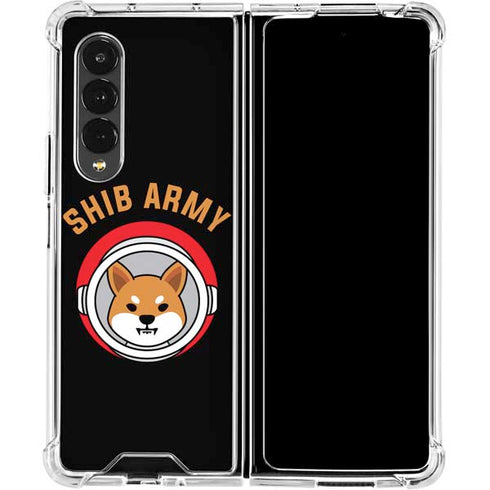 Shib Army Crypto Galaxy Z Fold4 5G Clear Case