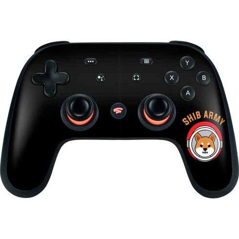 Shib Army Crypto Google Stadia Controller Skin