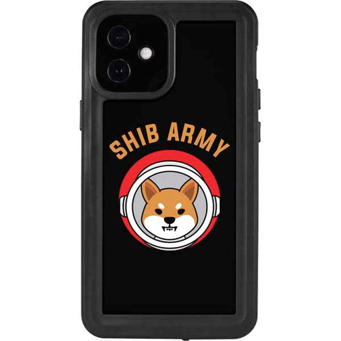 Shib Army Crypto iPhone 12 Mini Waterproof Case