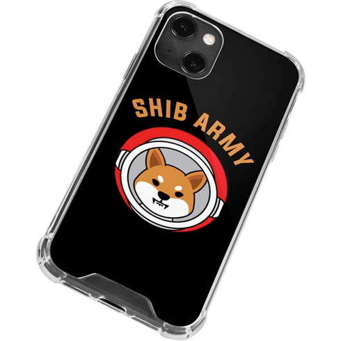Shib Army Crypto iPhone 13 Mini Clear Case