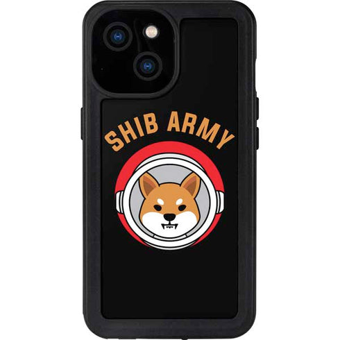Shib Army Crypto iPhone 13 Mini Waterproof Case