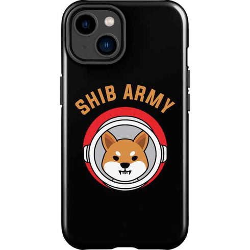 Shib Army Crypto iPhone 15 Plus Impact Case