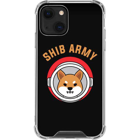 Shib Army Crypto iPhone 15 Plus Clear Case