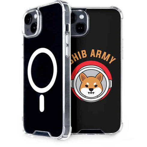 Shib Army Crypto iPhone 15 Plus MagSafe Case