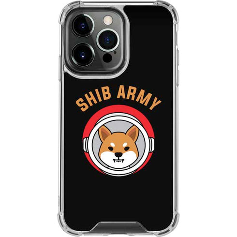 Shib Army Crypto iPhone 14 Pro Clear Case