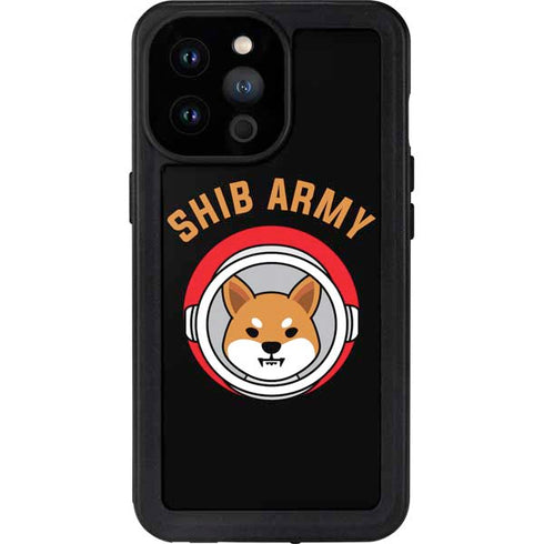 Shib Army Crypto iPhone 14 Pro Max Waterproof Case