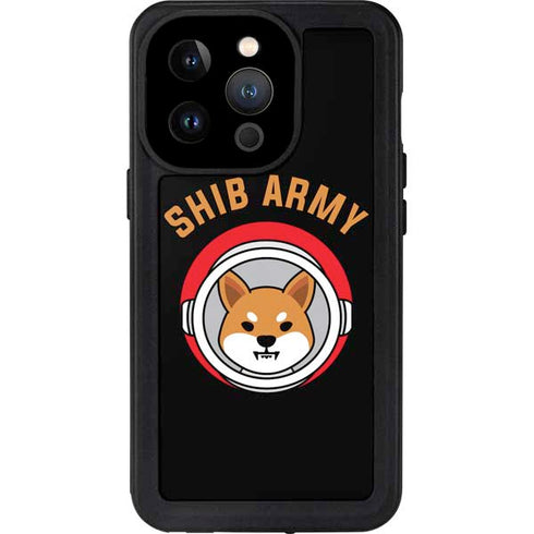 Shib Army Crypto iPhone 14 Pro Waterproof Case