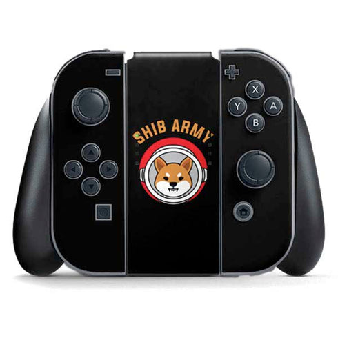 Shib Army Crypto Nintendo Switch (2017-2021) Joy-Con Controller Skin