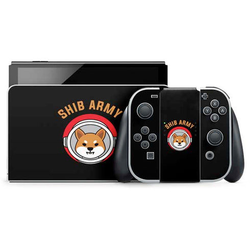 Shib Army Crypto Nintendo Switch OLED (2021) Skin