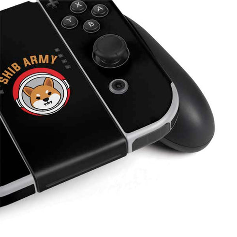 Shib Army Crypto Nintendo Switch OLED (2021) Skin