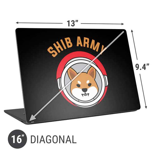 Shib Army Crypto Universal Laptop 16in (13 x 9.4in) Skin