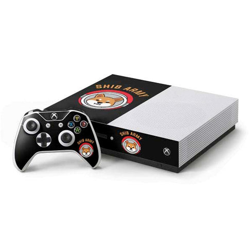Shib Army Crypto Xbox One S Console and Controller Bundle Skin
