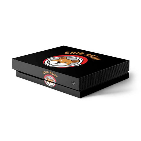 Shib Army Crypto Xbox One X Console Skin