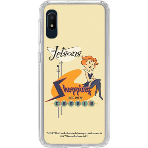 The Jetsons Shopping Is My Cardio Galaxy A10e Clear Case