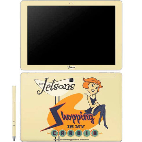 The Jetsons Shopping Is My Cardio Galaxy Book 12in Skin