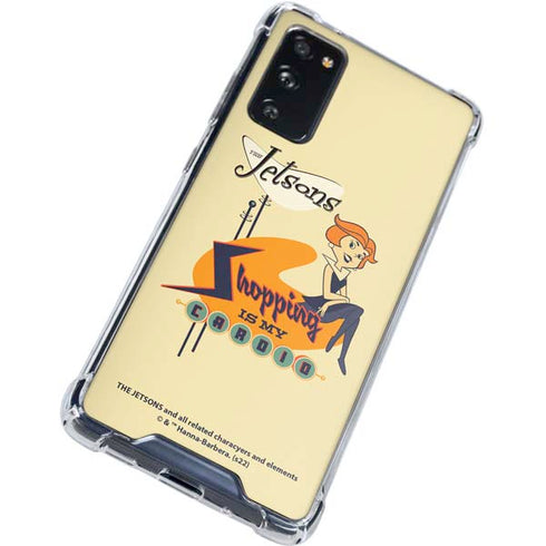 The Jetsons Shopping Is My Cardio Galaxy S20 FE Clear Case