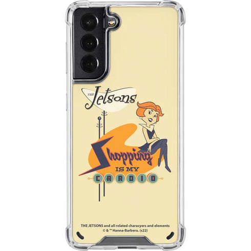 The Jetsons Shopping Is My Cardio Galaxy S21 5G Clear Case