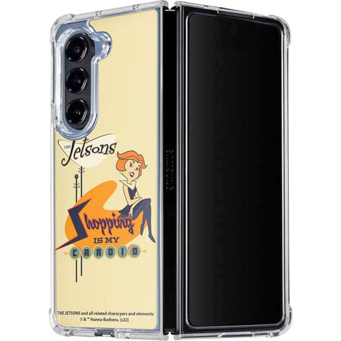 The Jetsons Shopping Is My Cardio Galaxy Z Fold5 5G Clear Case