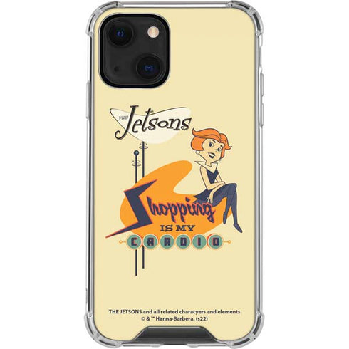 The Jetsons Shopping Is My Cardio iPhone 14 Plus Clear Case