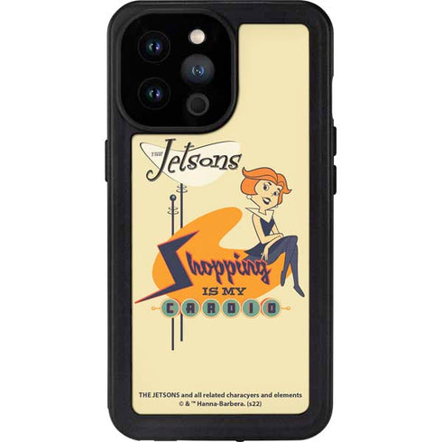 The Jetsons Shopping Is My Cardio iPhone 14 Pro Max Waterproof Case