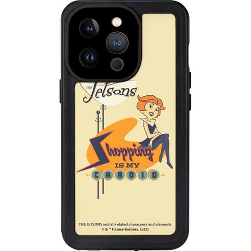 The Jetsons Shopping Is My Cardio iPhone 15 Pro Waterproof Case