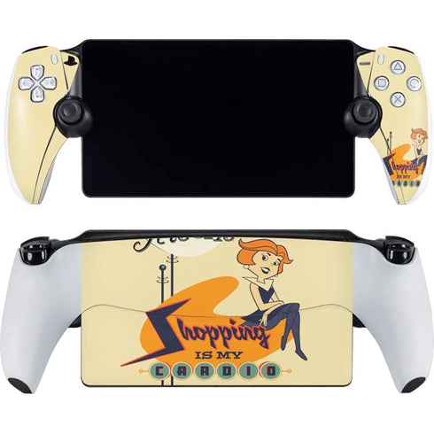 The Jetsons Shopping Is My Cardio PlayStation Portal Remote Player Skin