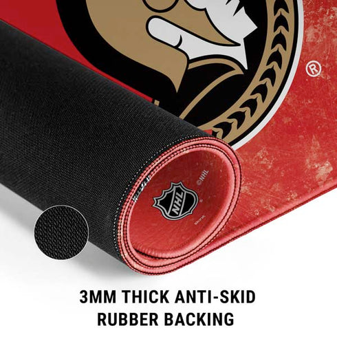 NHL Ottawa Senators Iced Gaming Mouse Pad
