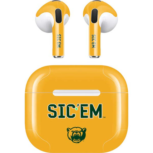 Baylor University Sic Em Apple AirPods (3rd Gen 2021) Skin