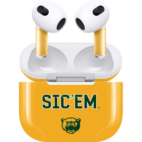 Baylor University Sic Em Apple AirPods (3rd Gen 2021) Skin
