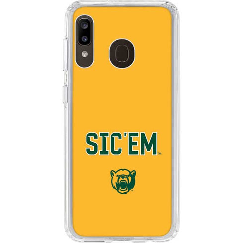 Baylor University Sic Em Galaxy A20 Clear Case