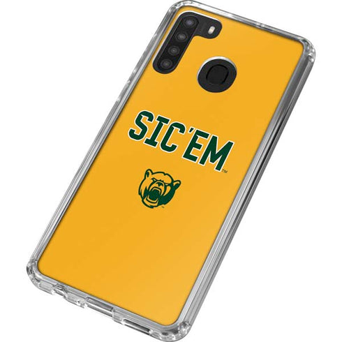 Baylor University Sic Em Galaxy A21 Clear Case