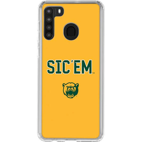 Baylor University Sic Em Galaxy A21 Clear Case