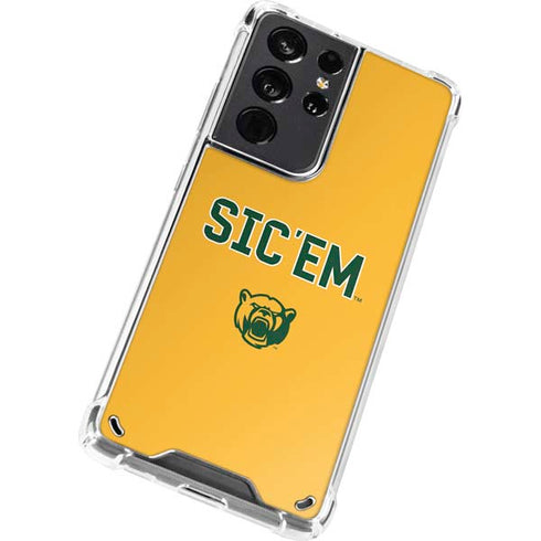 Baylor University Sic Em Galaxy S21 Ultra 5G Clear Case