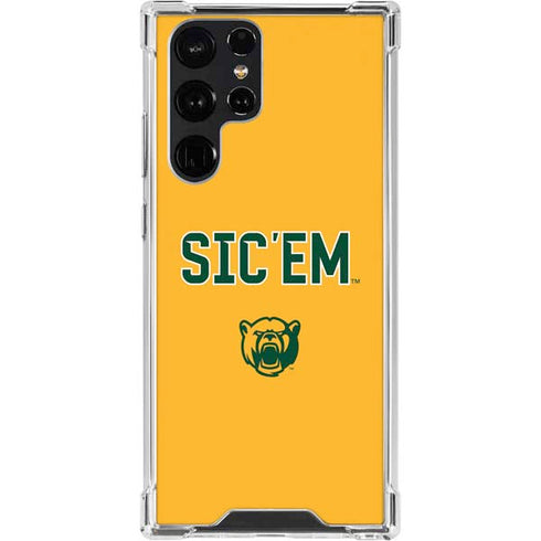 Baylor University Sic Em Galaxy S22 Ultra Clear Case