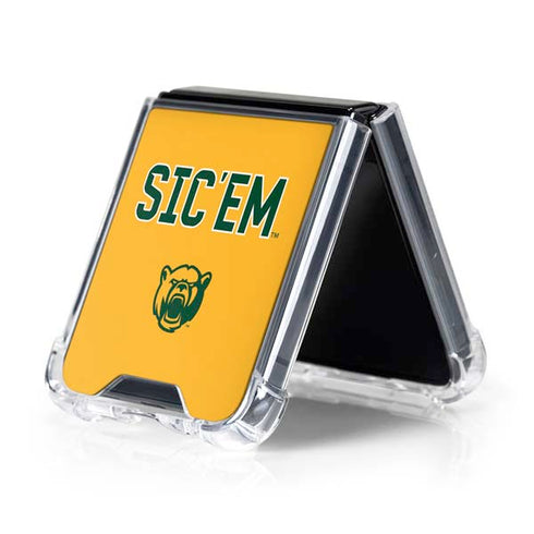 Baylor University Sic Em Galaxy Z Flip5 5G Clear Case