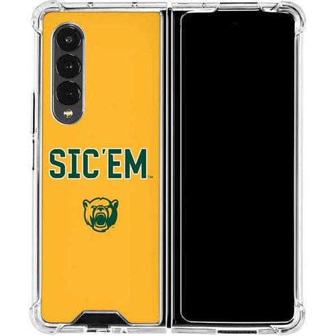 Baylor University Sic Em Galaxy Z Fold4 5G Clear Case