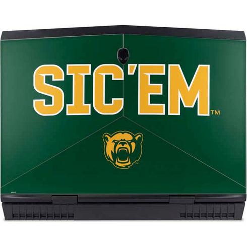 Baylor University Sic Em Green Dell Alienware Skin