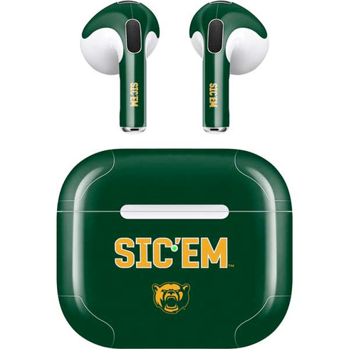 Baylor University Sic Em Green Apple AirPods (3rd Gen 2021) Skin