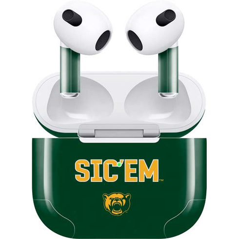 Baylor University Sic Em Green Apple AirPods (3rd Gen 2021) Skin