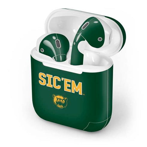 Baylor University Sic Em Green Apple AirPods Skin