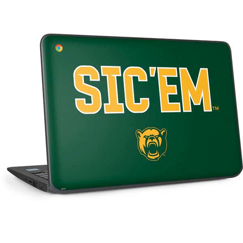 Baylor University Sic Em Green HP Chromebook Skin