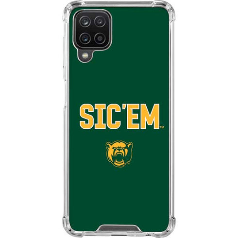 Baylor University Sic Em Green Galaxy A12 Clear Case