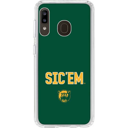 Baylor University Sic Em Green Galaxy A20 Clear Case