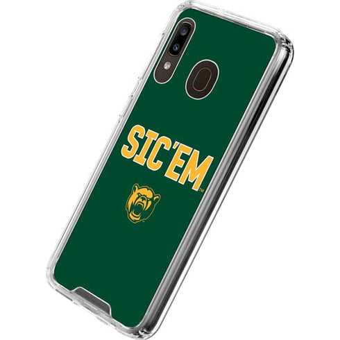 Baylor University Sic Em Green Galaxy A30 Clear Case