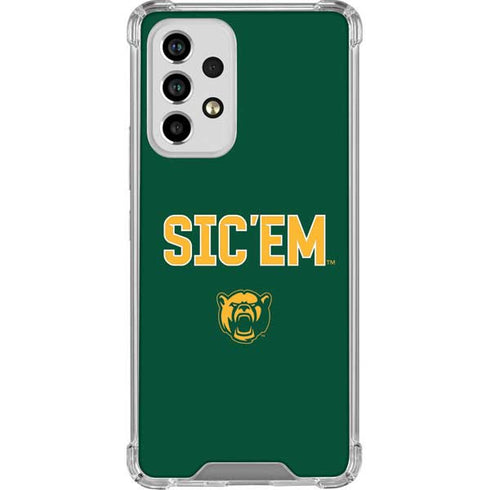 Baylor University Sic Em Green Galaxy A53 5G Clear Case