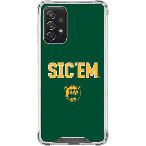 Baylor University Sic Em Green Galaxy A72 5G Clear Case