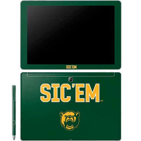 Baylor University Sic Em Green Galaxy Book 12in Skin